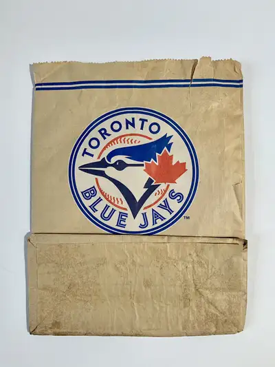 Toronto Blue Jays Memorabilia - Vintage Popcorn bag (c) 1980s, View more