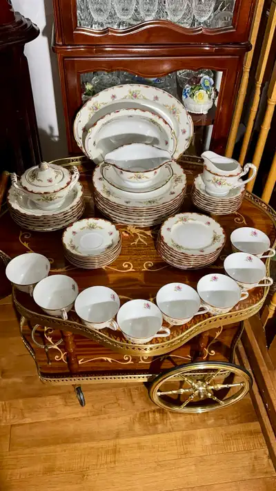 Vintage 1950+ dinner set serving for 8 . Bone China made in Japa, View more