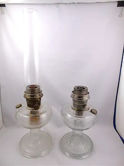Antique 2 Aladdin Oil Lamps, View more