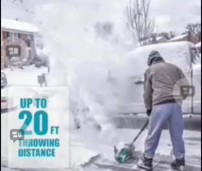 Snow Shovel  Cordless, Battery Powered Snow Blower with Directio, View more