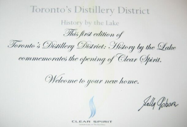 Toronto's Distillery District History by the Lake(SIGNED)-Gibson in Non-fiction in Hamilton - Image 2
