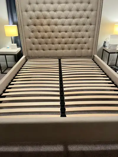 structube queen bed frame, View more