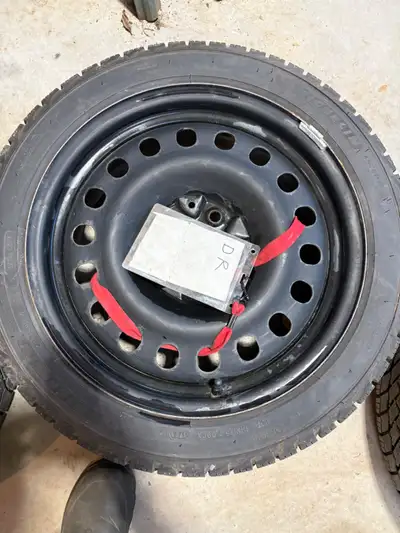 From 2010 Mazda 3. Have 7 mm tread vs 8.5 new. Bolt pattern 5*114.3 (5*4.5inches). Common pattern on...