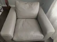 Sofa Chair -ALL Leahter Grey (moving sale)