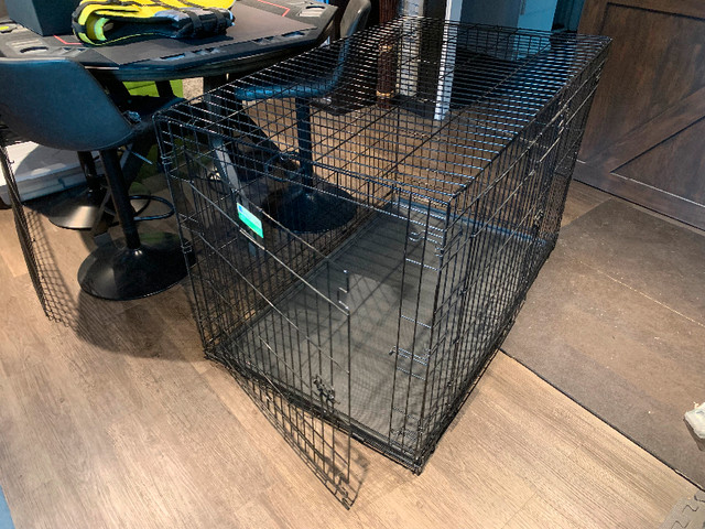 Cage pour chiens de grande taille repliable et matelas mousse me dans Accessoires  à Laval/Rive Nord - Image 3