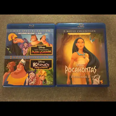 Disney 2 movie The Emperor’s New Groove & Kronk’s Pocahontas 1 2, View more