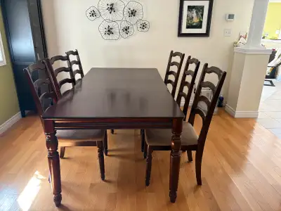 [PENDING SALE]Dining Room Table and 6 chairs for Sale, View more