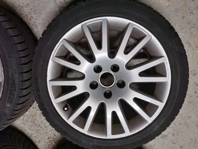 AUDI OR VW RIMS 5*112MM WITH LIKE NEW 225/45/17 NEXEN WINTER TIR in Tires & Rims in City of Toronto - Image 6