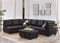 Sectional Couch with Ottoman Leather/Cuir City of Montréal Greater Montréal Preview