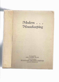 Modern Housekeeping /Household Hints cookbook 1929 Canadian