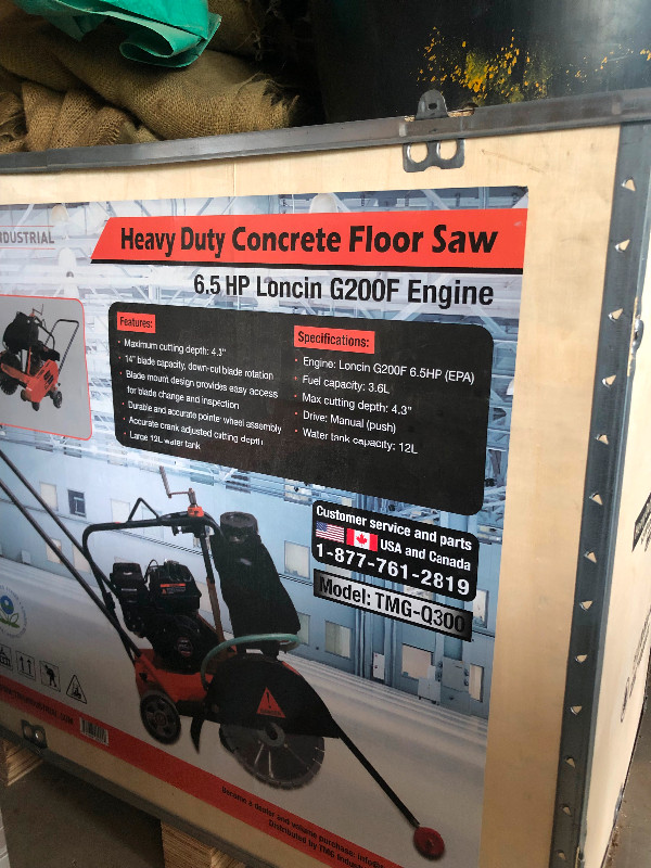 Heavy duty concrete floor saw in Power Tools in Woodstock