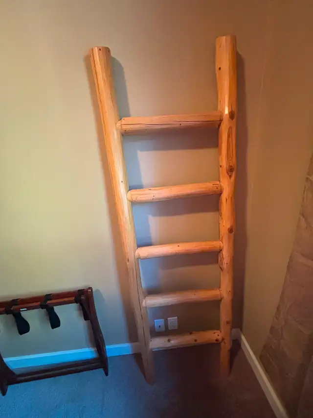 Log queen bunk bed in Beds & Mattresses in Cranbrook - Image 3