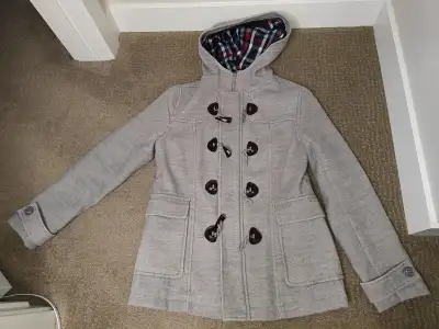 Kersh Women Grey Hooded Duffle Coat / Peacoat Jacket - Medium, View more