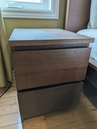 Malm Bedside Table (Brown) 