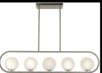 Modern Brushed Nickel 5-Light Indoor Pendant Light