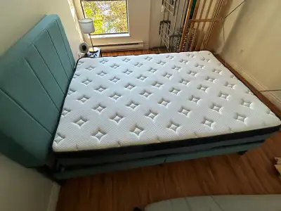(Full/Double) Bed Frame + Mattress + Topper – Good Condition, View more