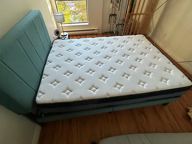 (Full/Double) Bed Frame + Mattress + Topper – Good Condition in Beds & Mattresses in Vancouver - Image 2