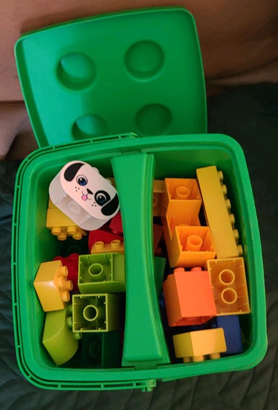 Lego Duplo bucket filled with building blocks  in Toys & Games in London - Image 3