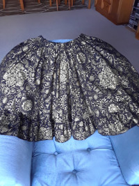 Black and Gold Square Dance Skirt