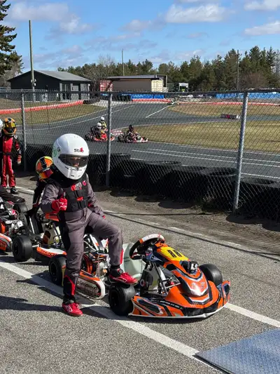 Turn key cadet package, everything was purchased new this March from Goodwood. Includes HD kart stan...
