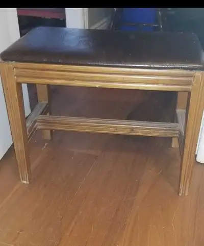 Vintage wooden bench offers a touch of classic charm and a sturd, View more