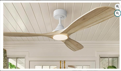 52" Ceiling Fan with LED Light, View more