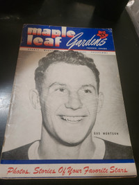 Rare 1949 gus mortson maple leafs gardens program