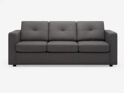 This modern Eq3 sleeper sofa is a stylish and functional addition to any living space, featuring a s...