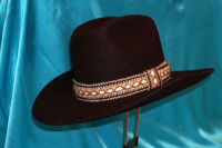 Chocolate Brown Felt Cowboy Hat Size 7⅛ – Like New
