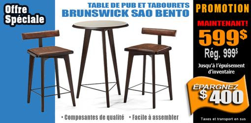Ensemble table bar pub 2 tabourets barstools mid century modern dans Jouets et jeux  à Ouest de l’Île