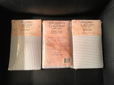  Brand new polycotton percale pillowcases $10 per package