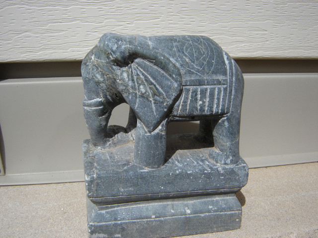 Hindu Stone Carving of Elephant - Very Decorative in Arts & Collectibles in St. Catharines