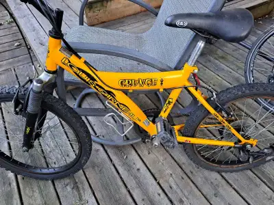 3 bicycles for sale; ---Blue one, 18 speeds, 24"needs brake adjustment. ---Purple one, 18 speed, 24"...