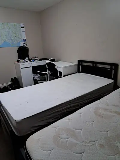 **** NO PARKING **** MALE ONLY *** Shared furnished room available for rent in upper floor (townhous...