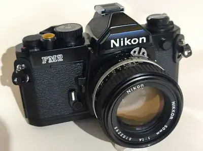 Nikon FM2N Black / Nikkor 50mm f1.4 AiS, View more
