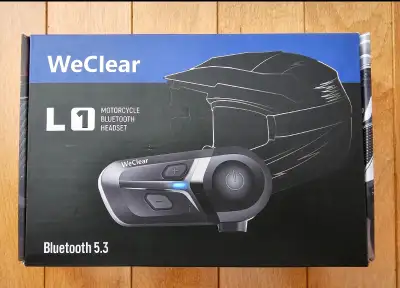 Motorcycle headset Bluetooth. WeClear L1 Motorcycle Bluetooth headset. Bluetooth 5.3, waterproof, 10...