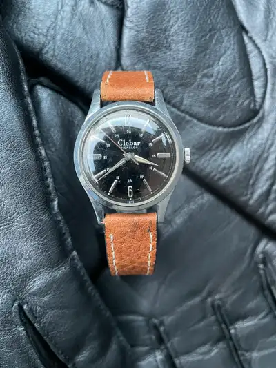 1950’s “Clebar” - Mechanical Watch - All original (minus the new strap), unpolished. Freshly service...