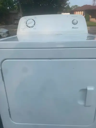 Doors open right left or down 1 year old 1/2 the price of new gas dryer 375$ whirlpool built no elec...