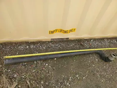 3-3/4" pellet stove pipe 5' long pipe with 2 elbows. $80 OBO