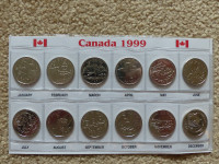 Canada 1999 Quarter Set