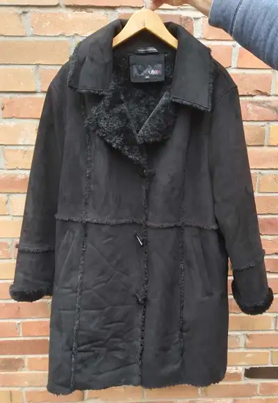 Faux Suede/Shearling Women's Coat 2XL, View more
