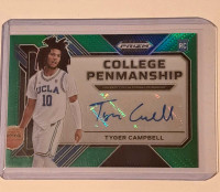 NBA Card- Tyger Campbell #CP-TCB Green Prizm Autograph 