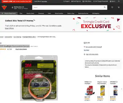 New 3M Headlight Restoration System , head light polisher https://www.canadiantire.ca/en/pdp/3m-head...