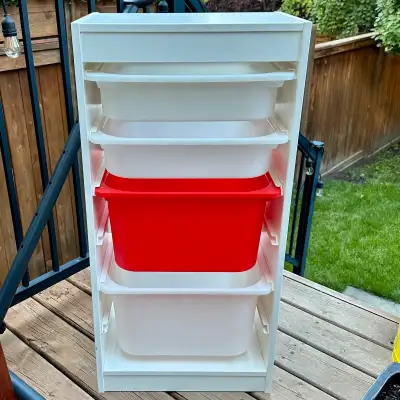 IKEA Shelf with Removable Storage Bins, View more