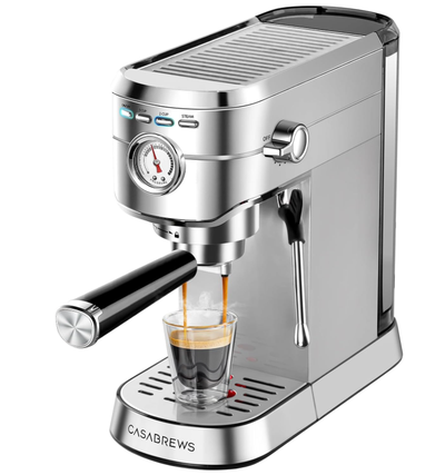 Professional Espresso Maker with Milk Frother Steam Wand 6563, View more