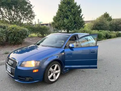 Selling my 2008 Audi A3 S line in rare Mauritius Blue. Factory skirt kit, S line trim, and Vienna le...
