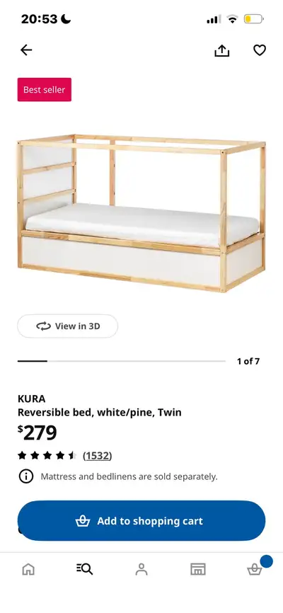 Kids ikea Loft bed, View more