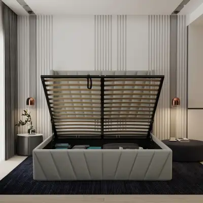 ️ All our beds come with a 1-year warranty. Queen Size: $499+ taxes King Size: $599+ taxes ✨ Upholst...