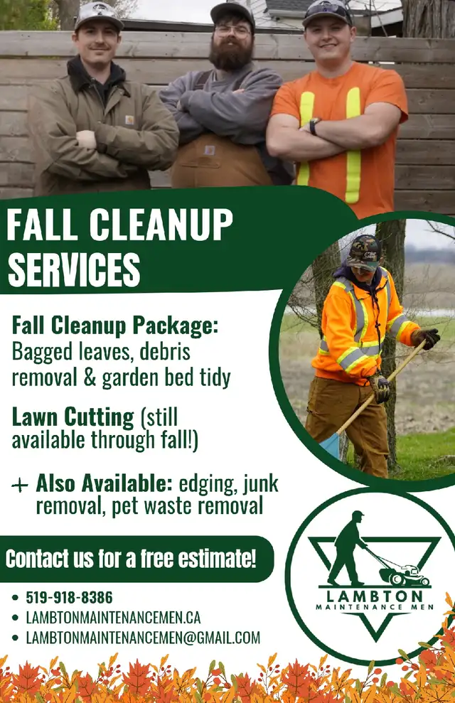 Fall Cleanups, Lawn Cutting & Junk Removal – Sarnia-Lambton