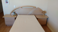 Mobilier de chambre à coucher en bois (chêne blanchi)